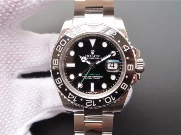 Rolex GMT-Master II 116710 LN Black Ceramic Noob A3186