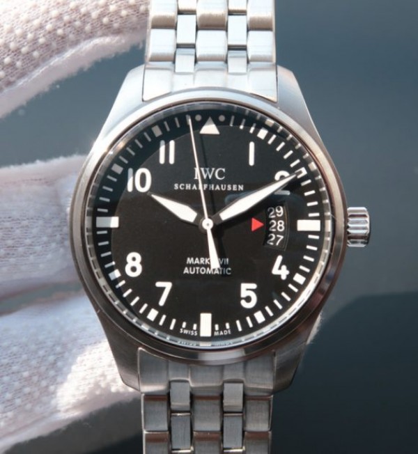 IWC MKF Mark XVII Black Dial SS Bracelet A2892