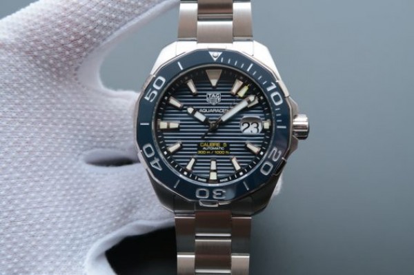 Tag Heuer Aquaracer Calibre 5 300M SS Blue Dial/Bezel SS Bracelet A2824