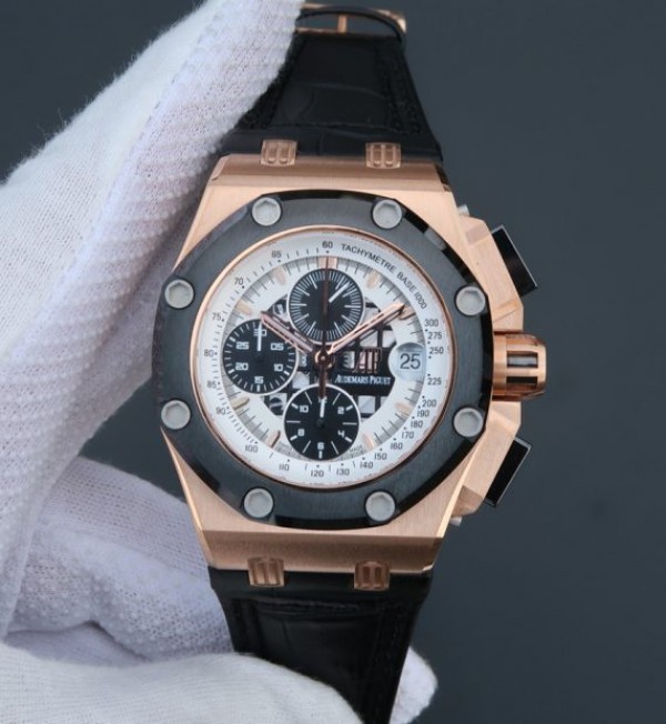 Audemars Piguet JF Royal Oak Offshore 26078 RG White Skeleton Dial A3126