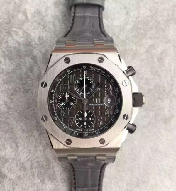 Audemars Piguet JF Royal Oak Offshore Gray Theme Gray Leather Strap A3126