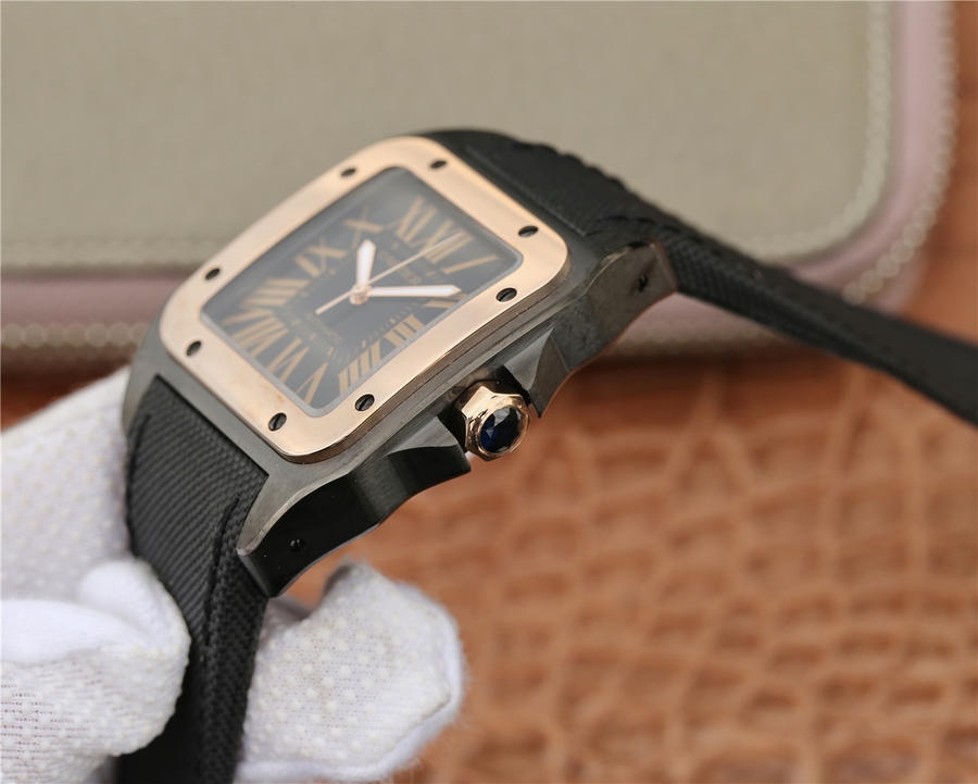 Cartier Santos 100  Pink Gold  - 1:1 Superclone