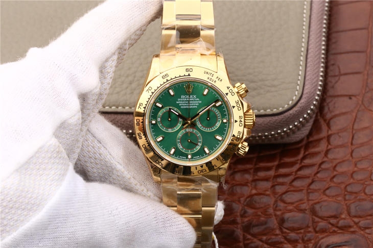 1:1 Super Clone Rolex Cosmograph Daytona 18K Yellow Gold Cal.4130 Move