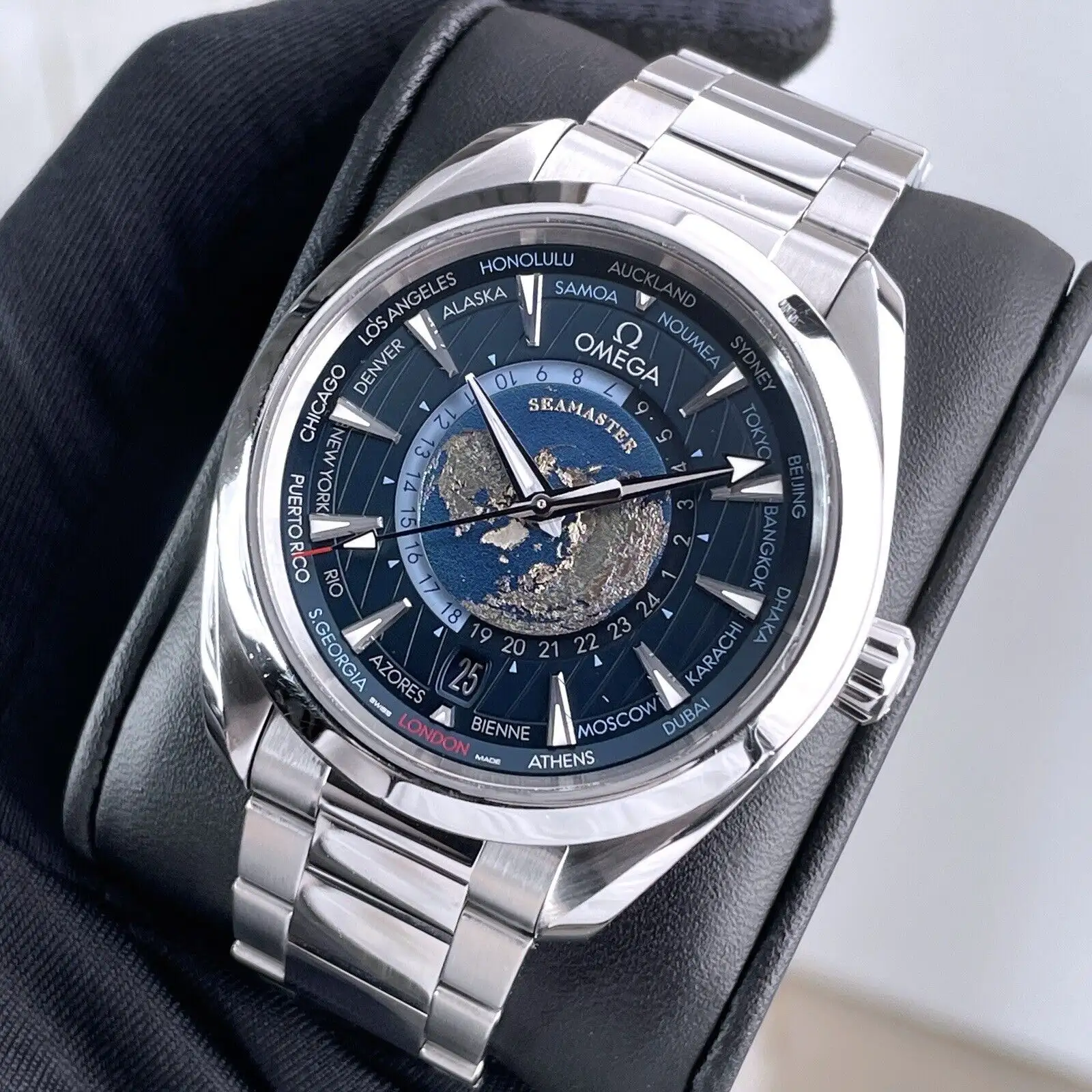 Omega Seamaster Aqua Terra Men Automatic Blue Stainless Steel Watch O22010432203001 - gallery