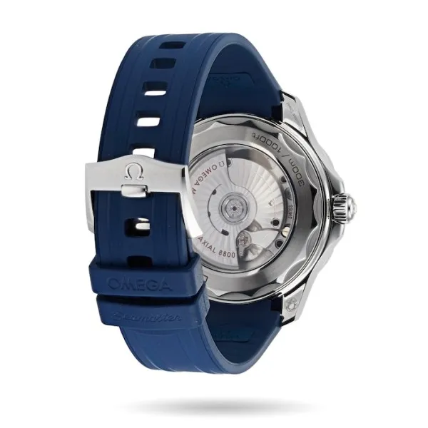 Omega Seamaster Men Automatic Blue Rubber Watch O21032422003001 - gallery
