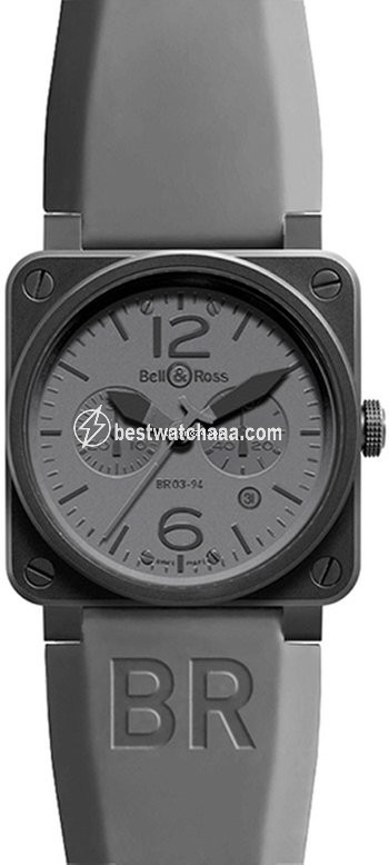 Bell & Ross BR 03-94 Chronographe Mens watch Unisex Automatic Steel BR03-94Commando