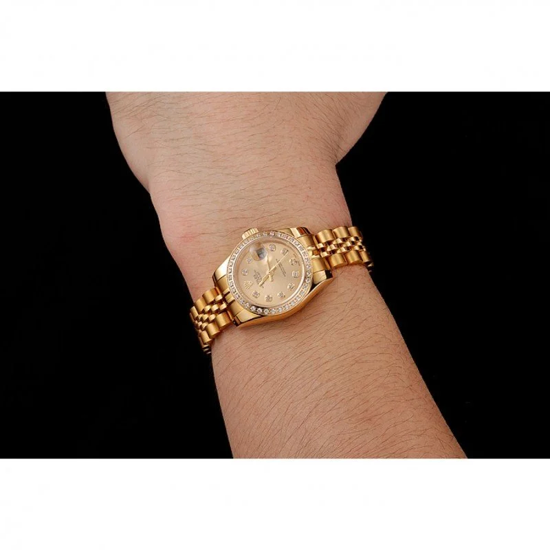 Superclone Rolex Datejust 28mm Gold Dial 1454096 - gallery