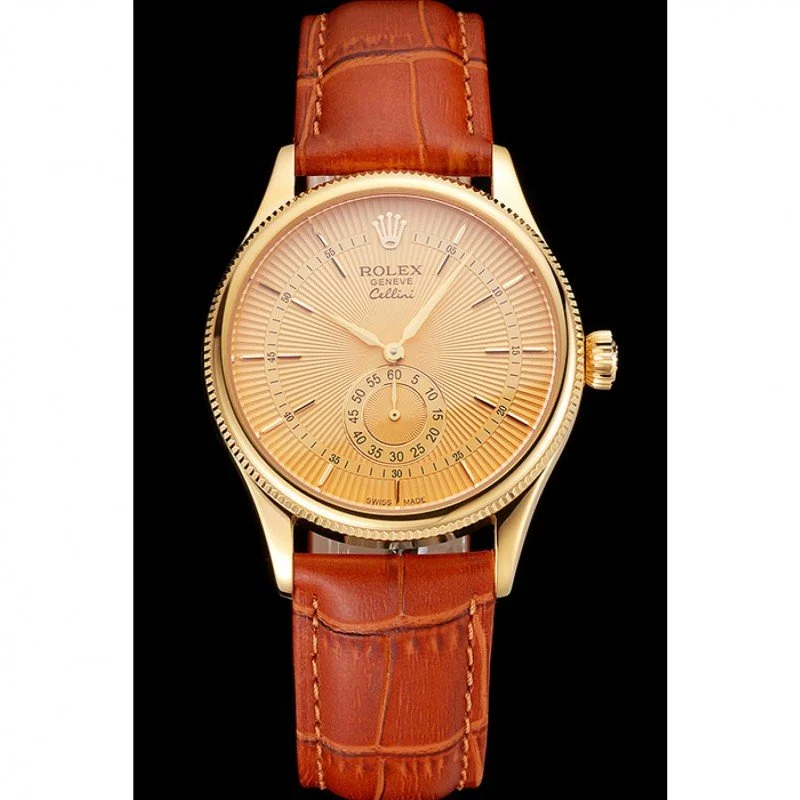Superclone Rolex Cellini 38mm Gold Dial REP016789 - gallery