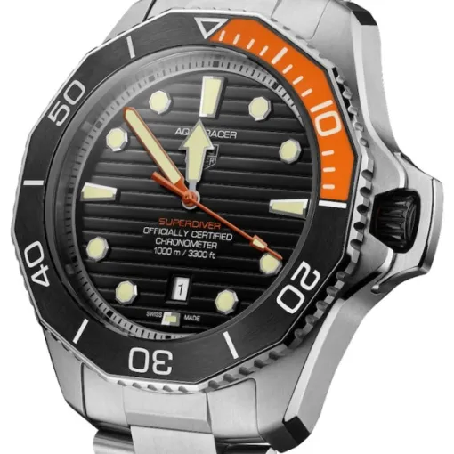 TAG Heuer Aquaracer Men Automatic Black Titanium Watch WBP5A8A.BF0619 - gallery