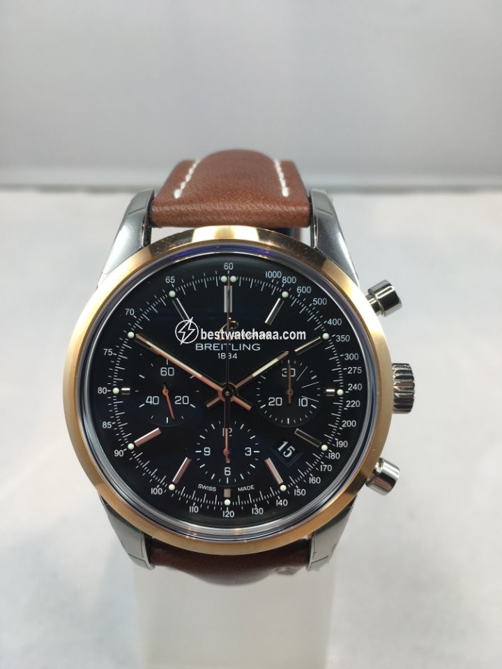 Breitling Transocean Chronograph Mens watch Unisex Automatic Steel UB015212 BC74