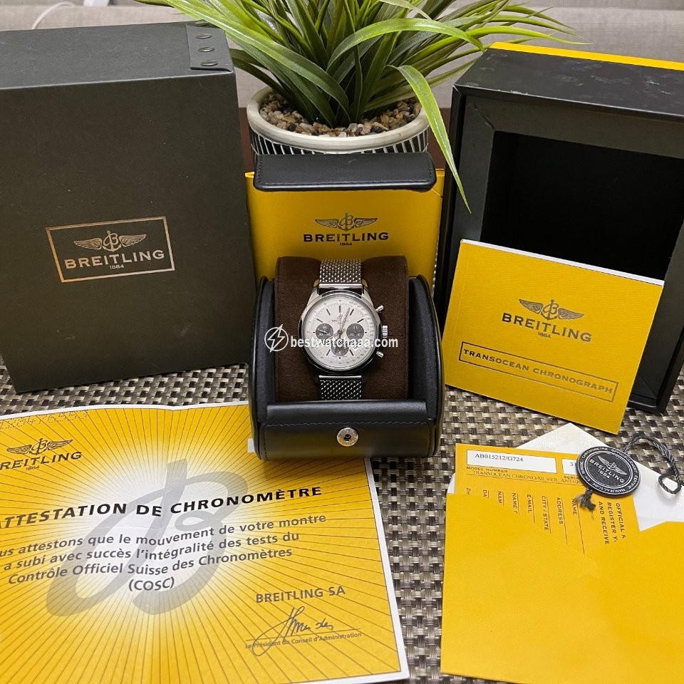 Breitling Transocean Chronograph Mens watch Unisex Automatic Steel AB015212.G724.154A