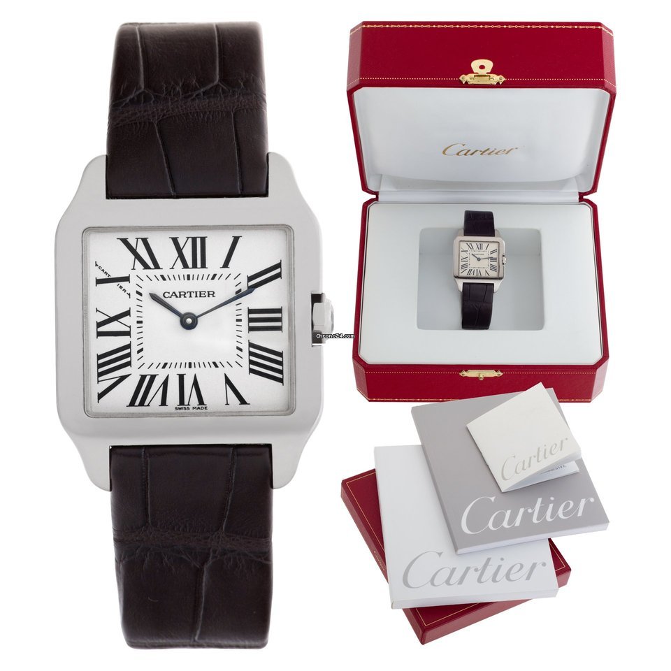 Cartier Santos Dumont Quartz White gold W2009451 - gallery