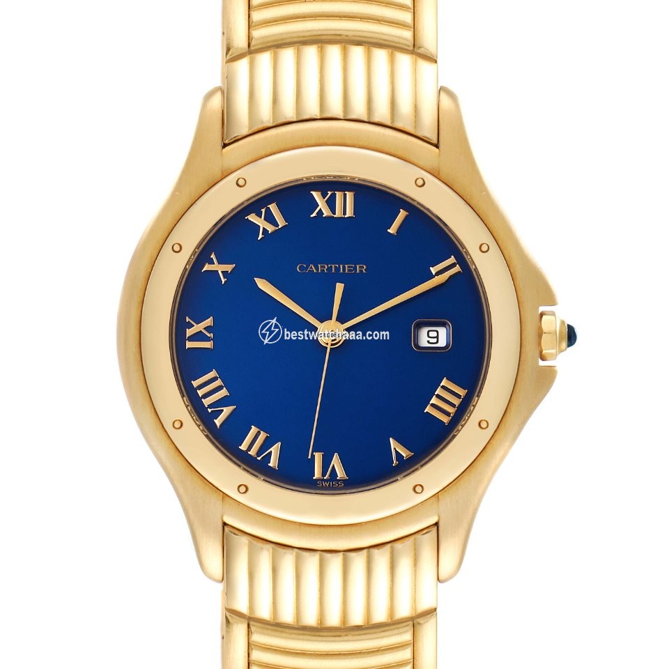 Cartier Cougar Mens watch Unisex Quartz Yellow gold 11651