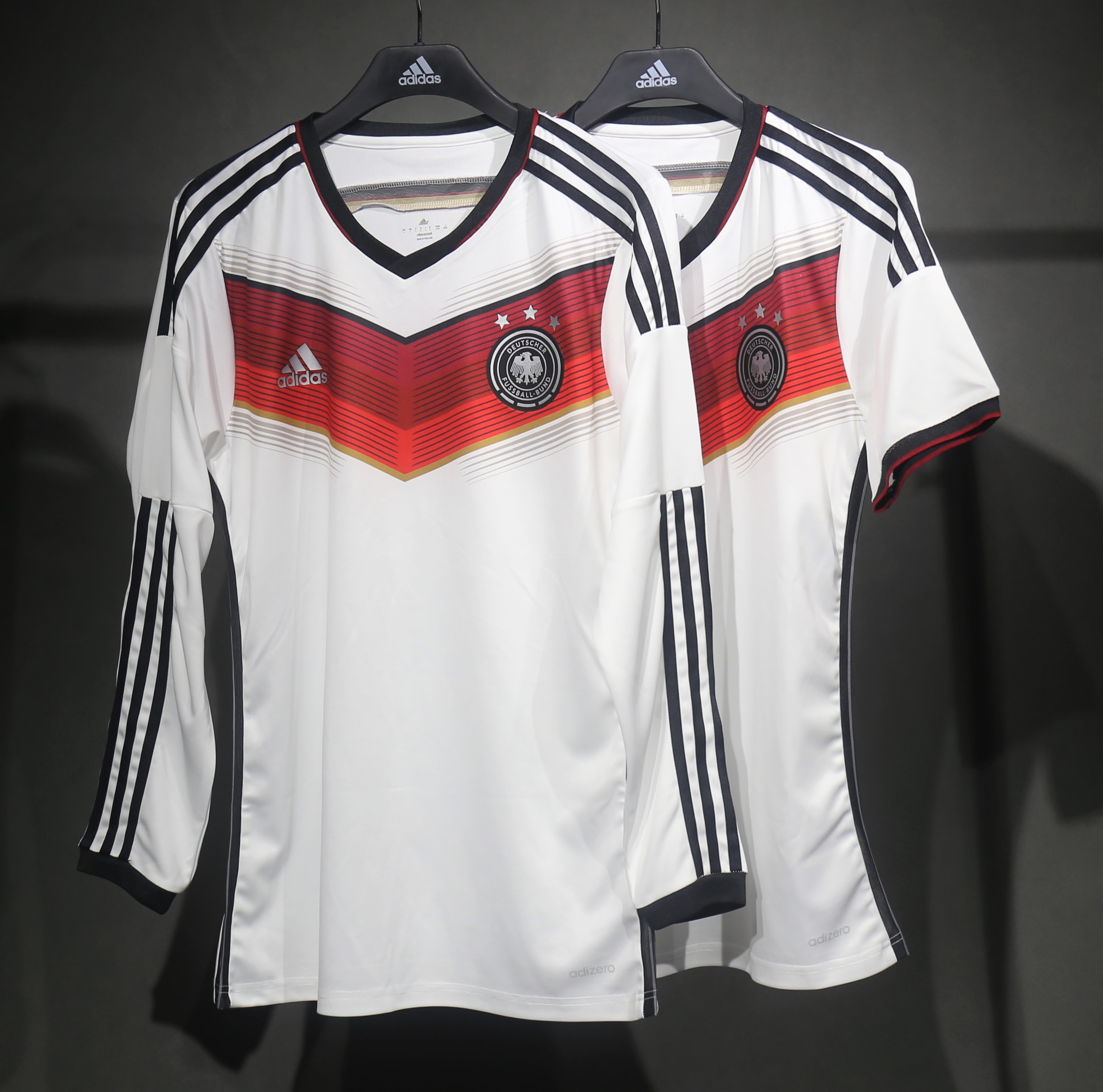 2014 Germany World Cup Home Retro 3 Stars Jersey Player Edition Long Sleeve - view 3