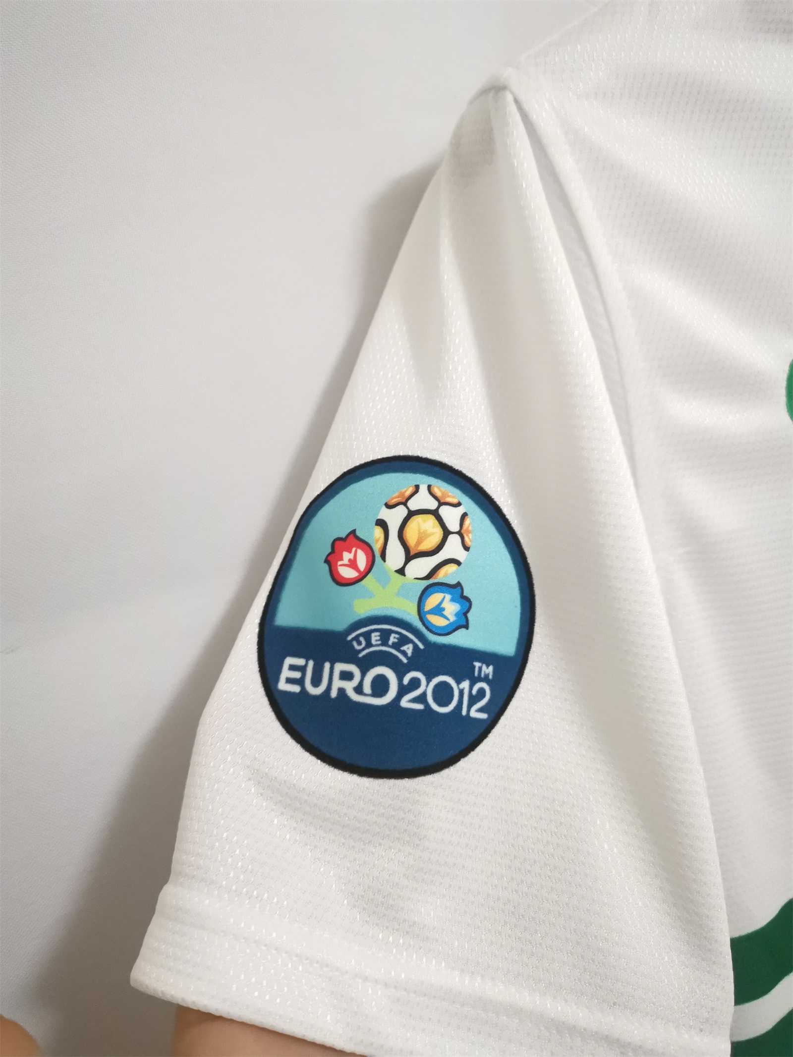 2012 Portugal Ronaldo #7  Euro Cup Away Retro Jersey - view 9