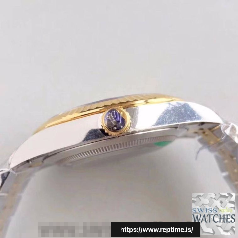 ROLEX DATEJUST SILVER DIAL SAPPHIRE CRYSTAL 41MM SWISS REPLICA m126333.0004 - gallery