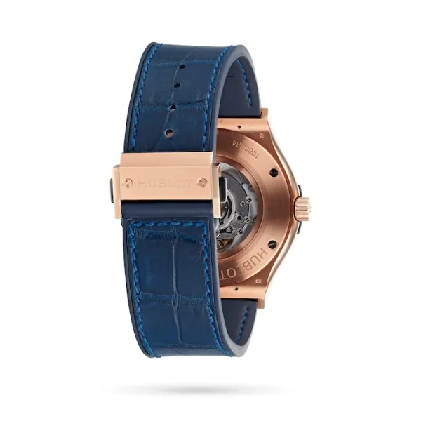 Hublot Classic Fusion Men Automatic Blue Leather Watch 511.OX.7180.LR - gallery