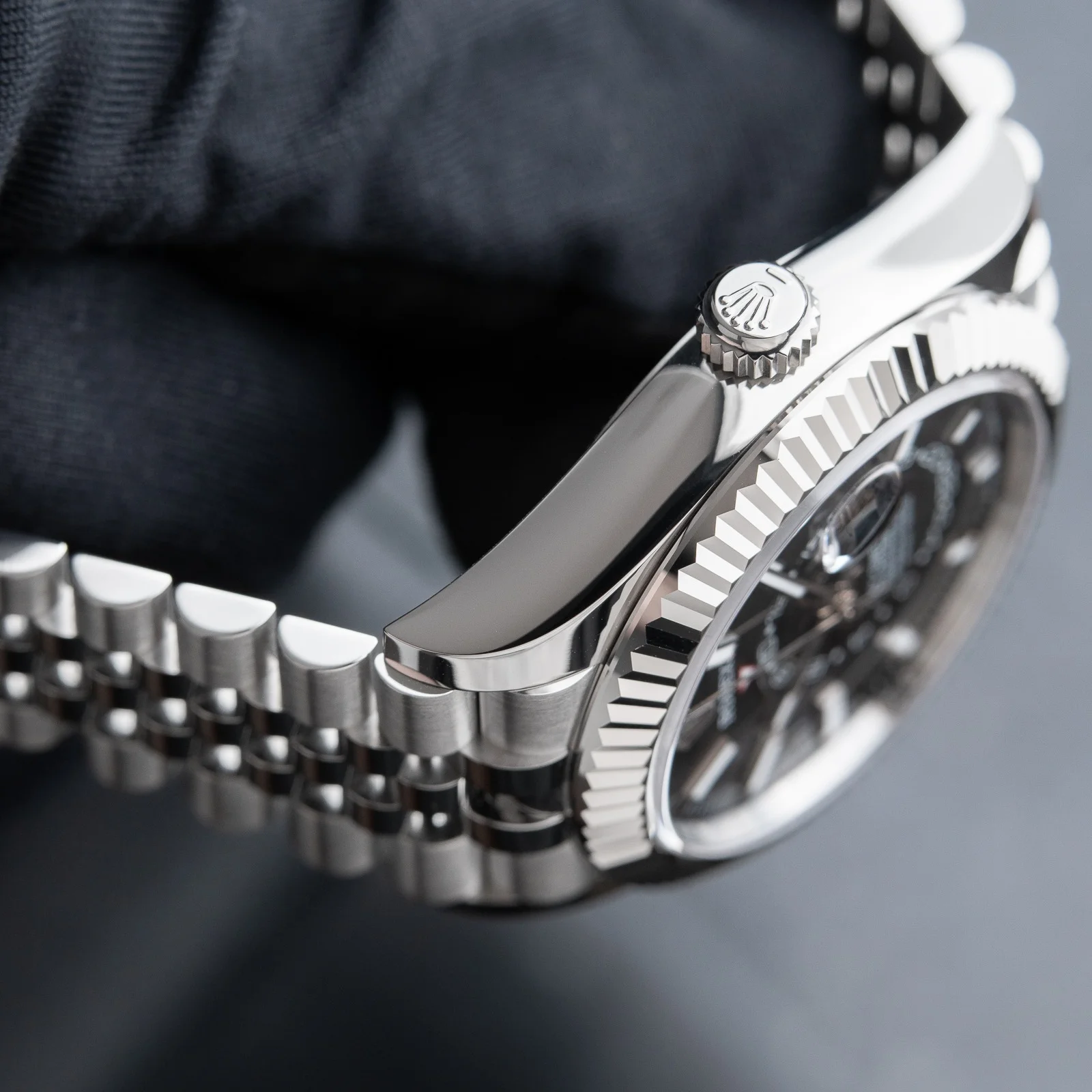 Superclone Rolex Sky-Dweller 42 mm Bright black Dial 336934 Jubilee - gallery