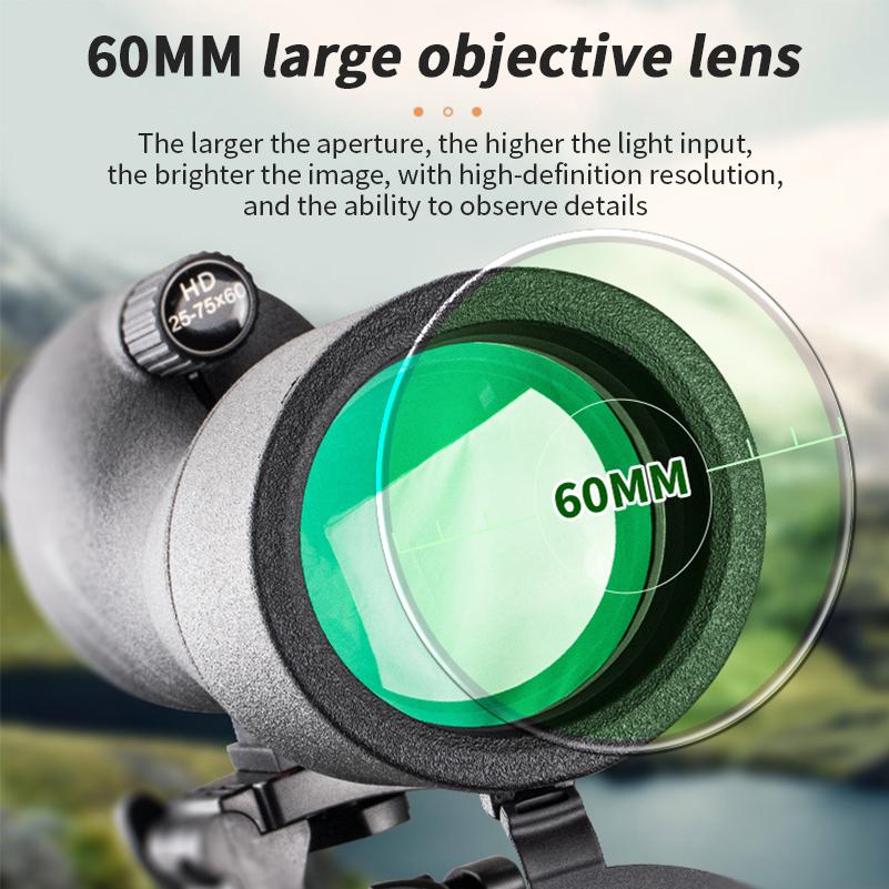 How HD Spotting Scope Powerful Monocular Zoom Telescope Prism Waterproof for Birdwatching Target Shooting Camping 25-75x60 Can Transform Your Daily Routine