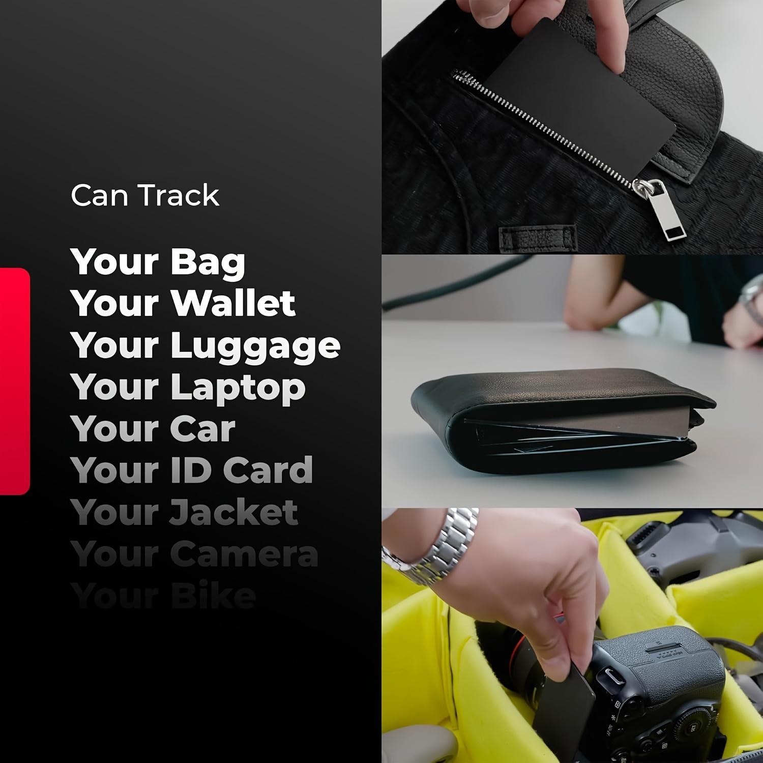 Ultra-Thin Card Tracker Compatible with Find My, for Bags, Passports, Backpacks, Suitcases, Laptops, etc Wireless Charging