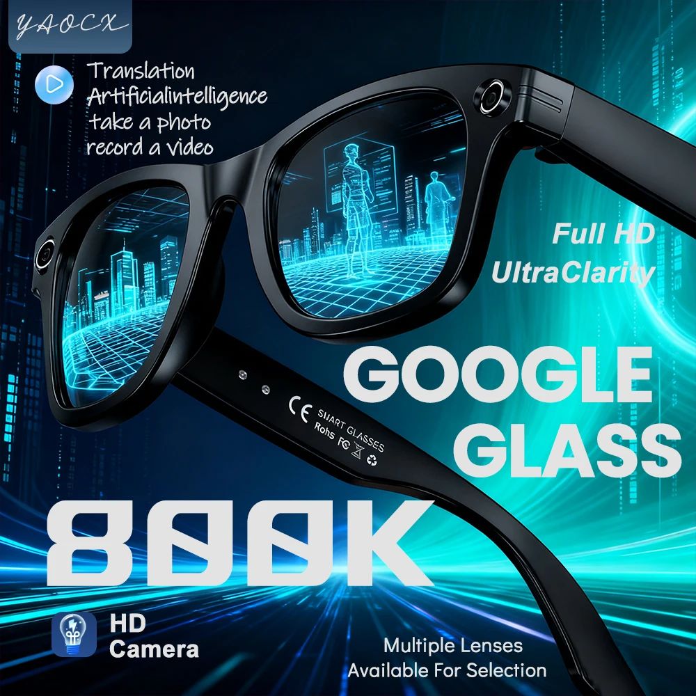 Smart AI Translation Smart Glasses Take Photos Recognizing Objects 4K Camera Bluetooth Music Call Intelligent Recording Glasses vs Competitors: Which One Should You Choose?