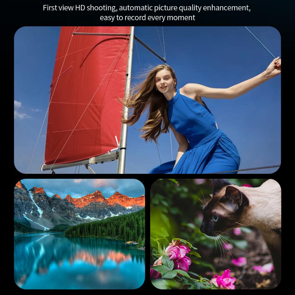 Ai Smart Glasses With 800w High-definition Camera Bluetooth Headset Voice Calls Music Playback Photo Taking Video Recording Wearable Anti-Blue Light