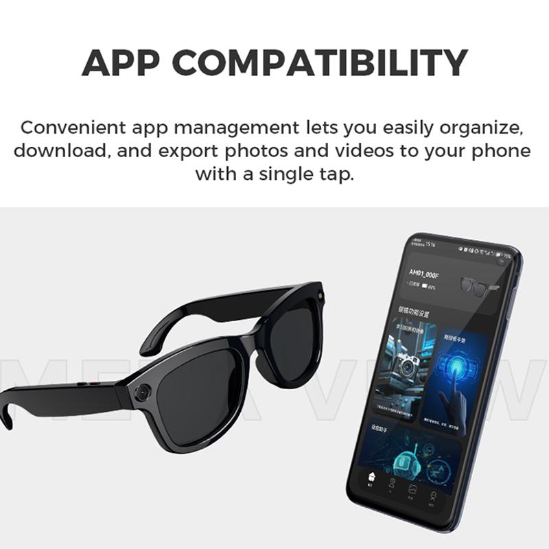 2025 New 500w Pixel Smart Glasses Men With Ai Camera For High-definition Photography Video Recording Voice Calls And Translatio Wearable Transparent Mirror