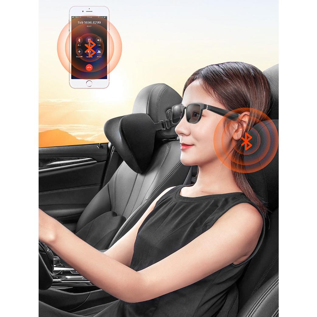 5.1 Bluetooth Smart Glasses Sunglasses UV High-frequency Call Music Bluetooth Audio Glasses Ultra Long Standby Time Wearable Black