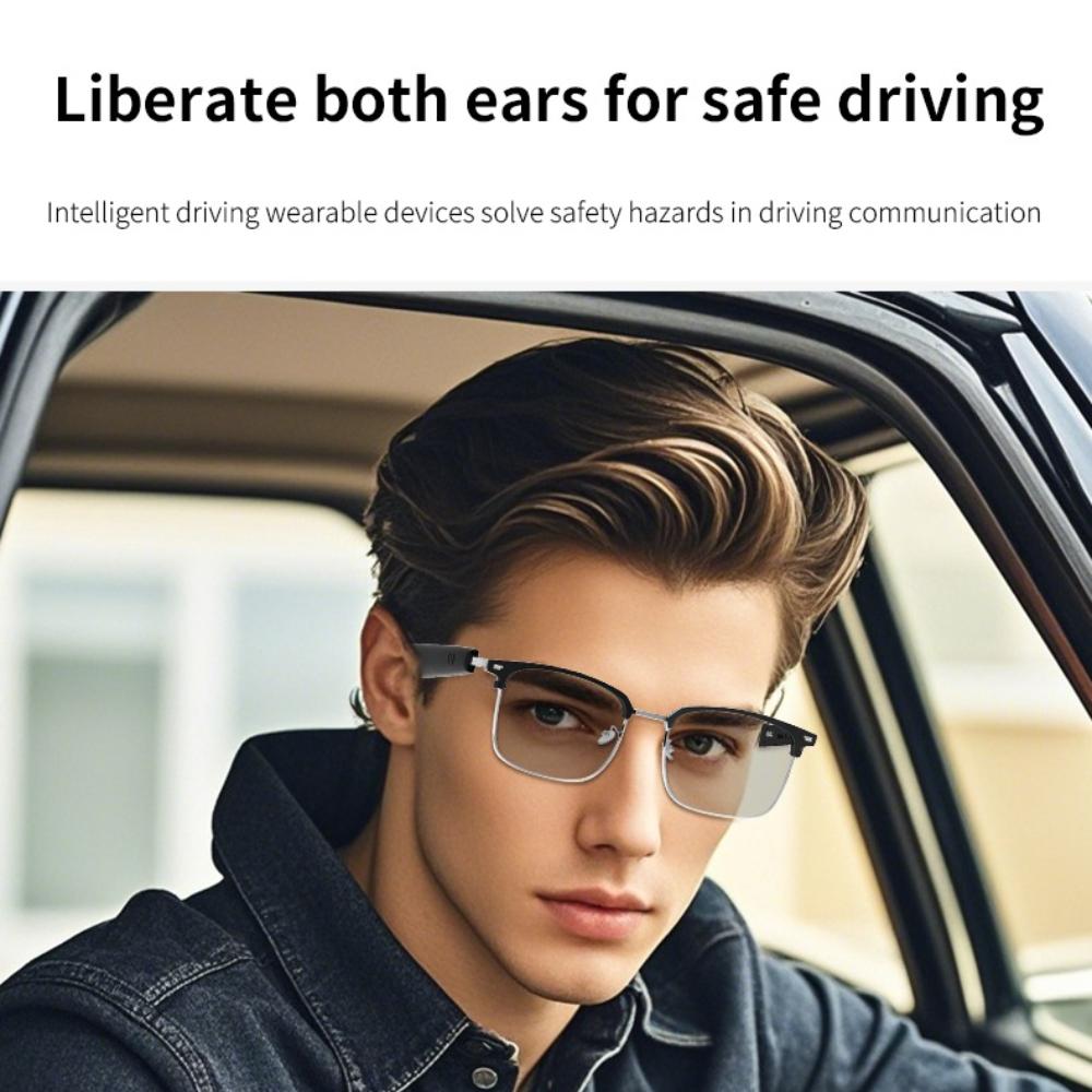 GS13 Bluetooth Smart Glasses AI Intelligent Translation sports spectacles  Remote Control Music Eyewear Waterproof Eyeglasses Automatic Wearable - Image 3