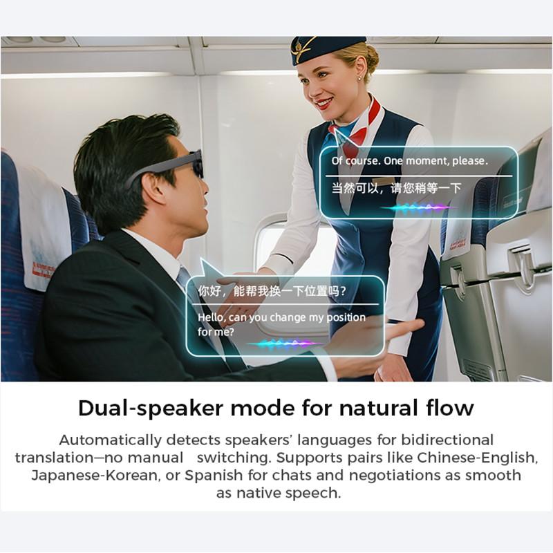 2025 New AI Smart Glasses 800W Pixel ENC Noise Reduction Phone Call Minutes AI Translation Multi functional Men's Women's Glasse Bluetooth Camera - Image 5