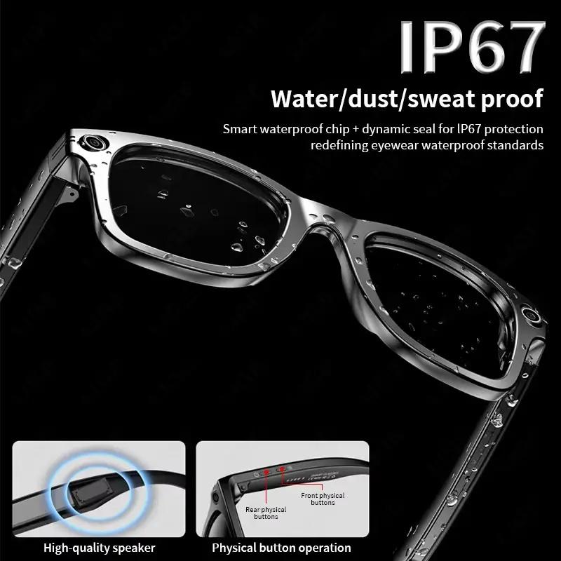 AI Smart Glasses with 8MP Camera Video Recording 100+ Languages Translation Sunglasses Bluetooth Call Music Play Men Women 2025 Wearable