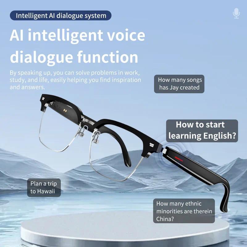 A01 Smart Glasses AI Real-time Translation Bluetooth Call & Voice Assistant Touch Control Glasses with Mic Speaker Earphone Automatic Wearable Water Proof Chargeable - Image 5