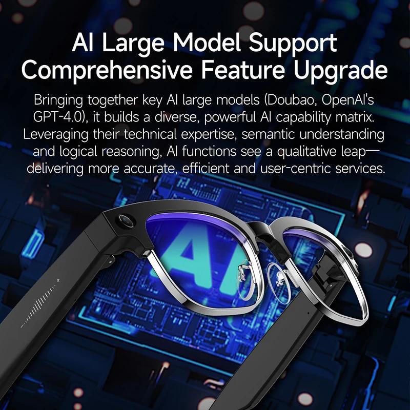 Discover the Revolutionary Features of 2025 New Upgrade Smart Glasses With Camera Video Recording AI Photo Recognition Bluetooth Call Translation Voice Sunglasses Man