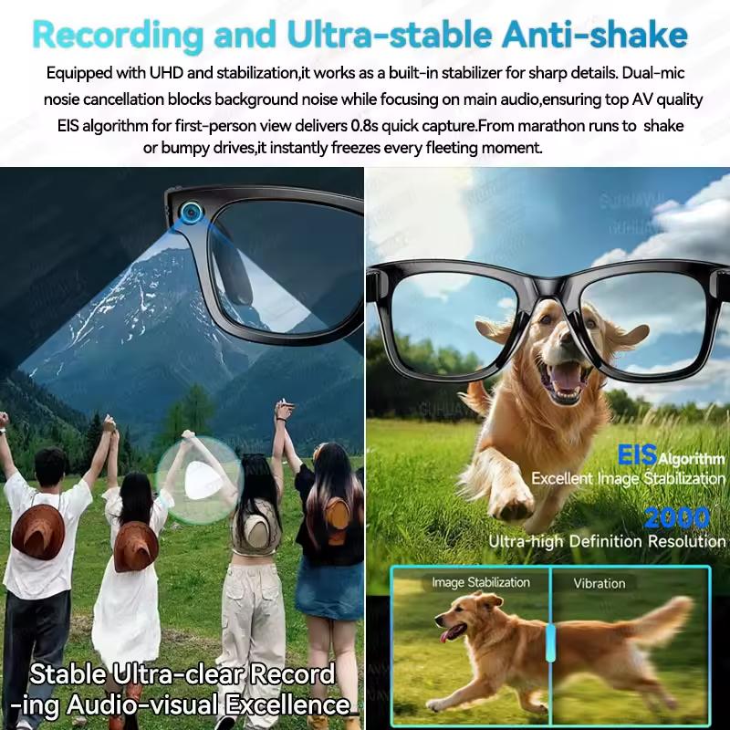 Unboxing and Review: The 800W Pixels AI Smart Glasses with Camera Sunglasses Video Recorder Take a photo Translation HD Call Anti-blue Glasses Man Women Experience