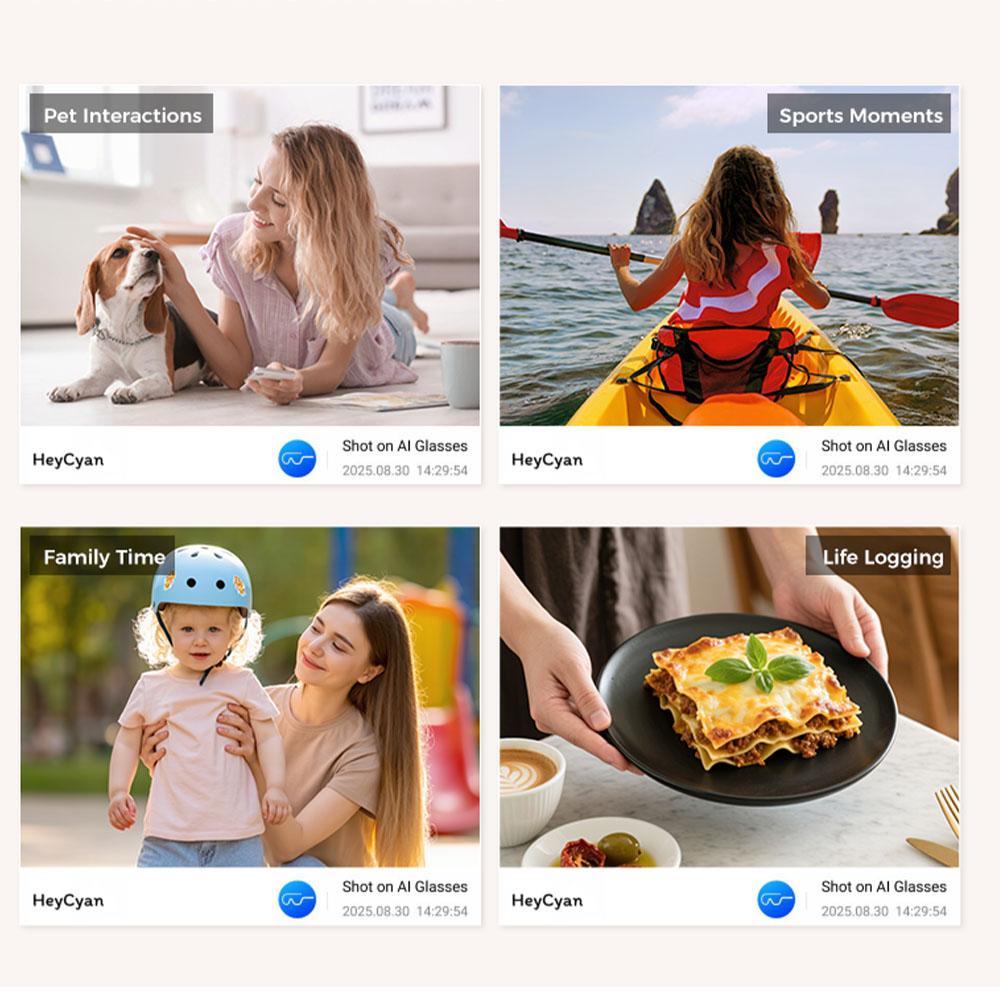 M02 AI Smart Glasses 8MP Camera Video Recording 100+Languages Translation Sunglasses Bluetooth Call Music Play with Charging Box