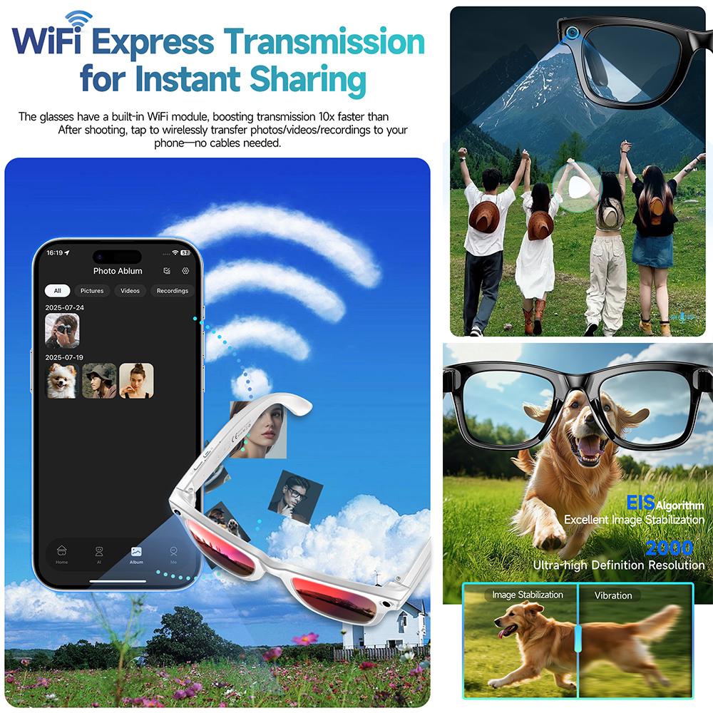 Real User Stories: How Smart AI Black Glasses, New for 2026, 800W Camera, For Men, Color-Changing Translation Glasses, Waterproof, Suitable for Calls, Photo and Video Recording Changed Their Lives