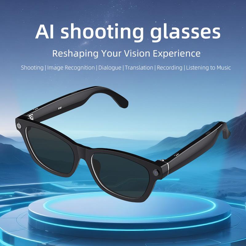 AI Glasses With Camera Bluetooth Glasses Noise Cancelling 800W HD Camera Smart Touch Musiccall Meeting Translation Multifunction