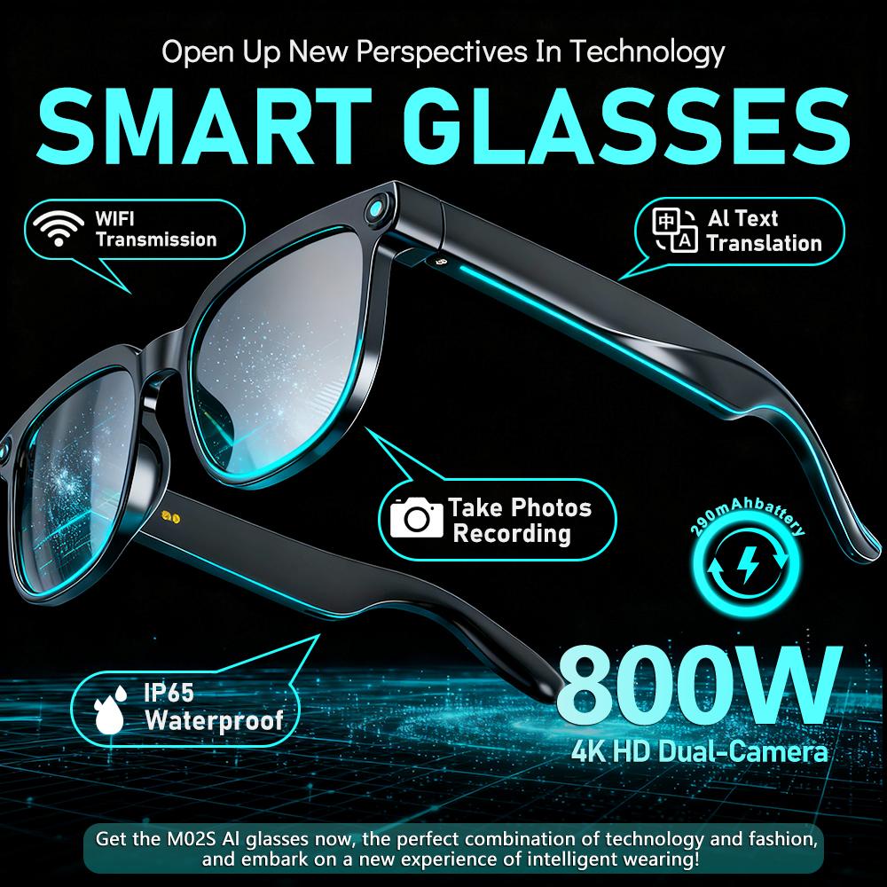 Unboxing and Review: The 2026 New 8MP Camera Video Recording Sunglasses AI Smart Glasses 100+ Languages Translation Bluetooth Call Music Play Men Women Experience