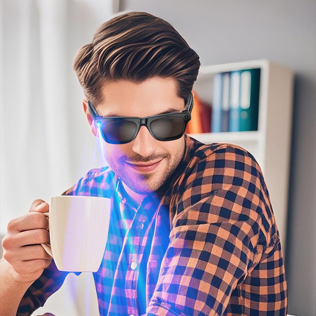 Smart Ai Camera Glasses Bluetooth Outdoor Sports Technology Glasses Music Translation Wake-up Voice Assistant Smart Glasses