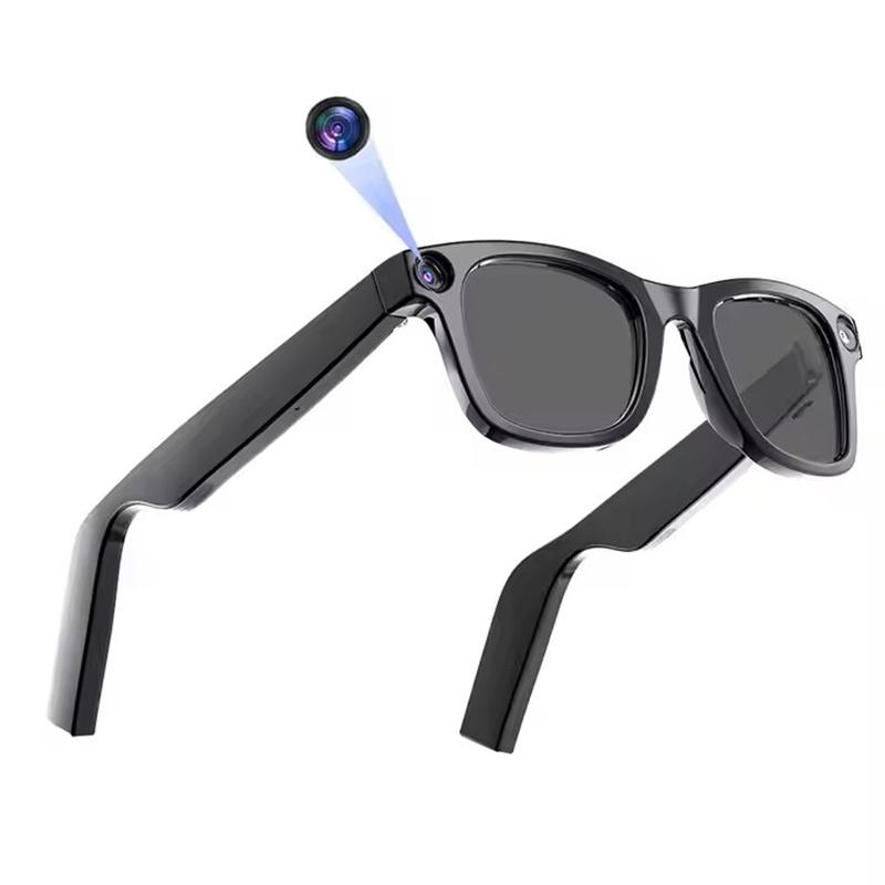 Fashion Smart AI Glasses 2000Wpixel HD Camera Photo Video Voice E02 Bluetooth Call Headset Glasses Wireless Music Earphones
