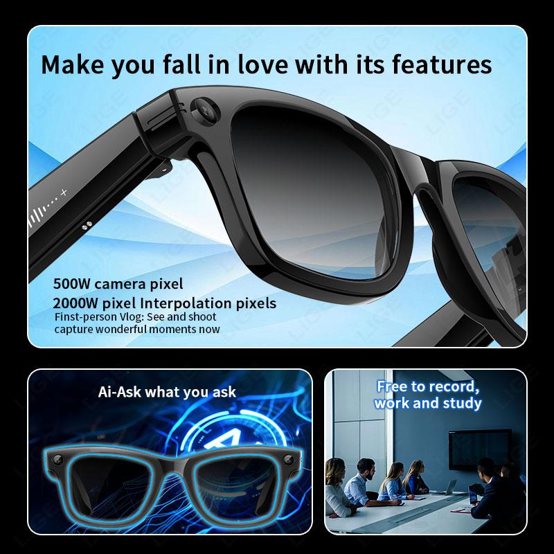The Future of Technology: Exploring AI Smart Glasses 5 Million Pixels Recording Videos Photo Recognition Answer Translation 290mAh IP66 Waterproof Bluetooth Glasses's Innovations