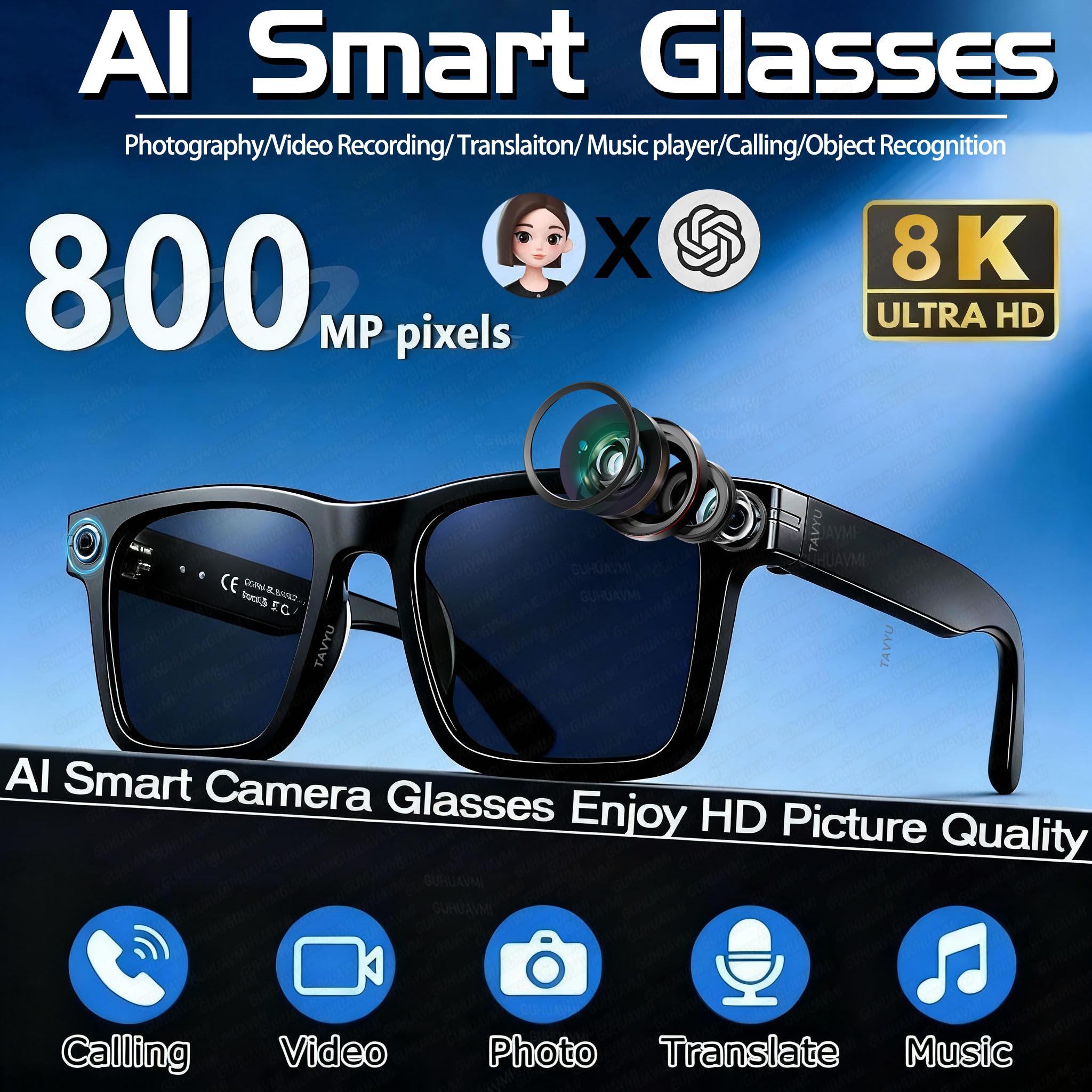 5 Surprising Benefits of Using Smart Bluetooth Glasses, AI Style, 800MP Pixel, Bluetooth Calling, Music Player, For Men and Women, WiFi, Smart Sunglasses, Camera Control, 2026