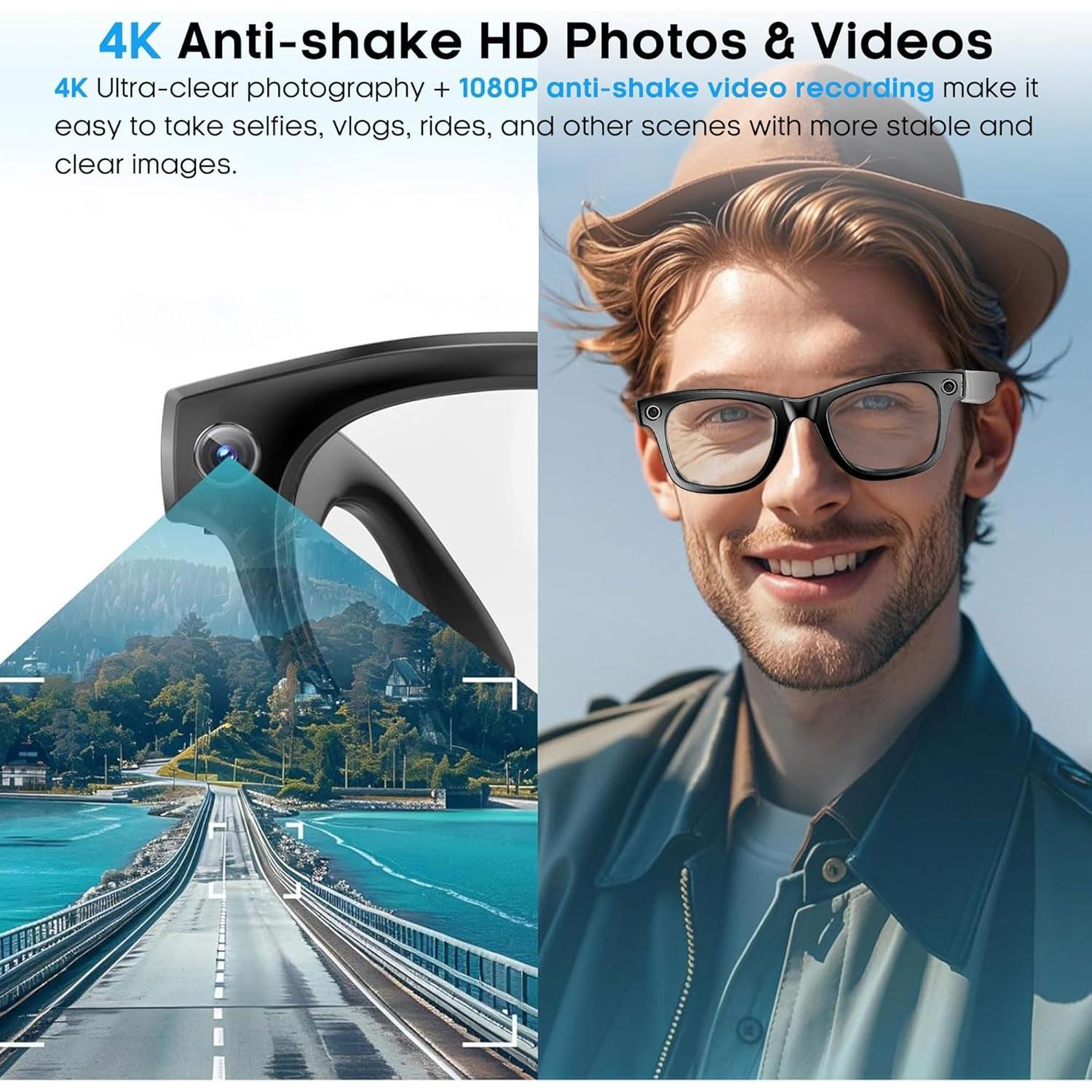 Why New Smart Glasses 8MP HD Camera AI Glasses Camera Photo Video Recording Translation Waterproof Anti-blue Camera Glasses Man Wome is Changing the Game in 2024