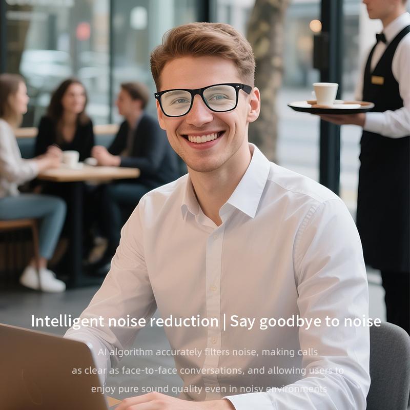 2025 New AI Smart Glasses with Bluetooth, Earphones, UV Protection Lenses, Fan Connectivity, Outdoor Sports Sunglasses