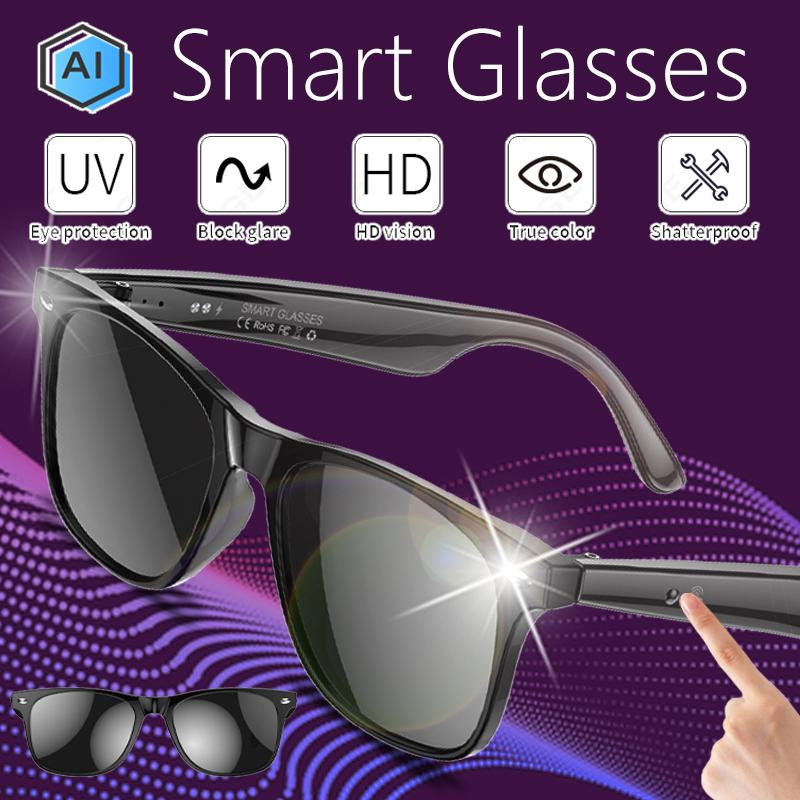 LIGE Smart Glasses AI Intelligent Voice Video Real-time Translation Bluetooth Call Noise Reduction Glasses Sports Music Player