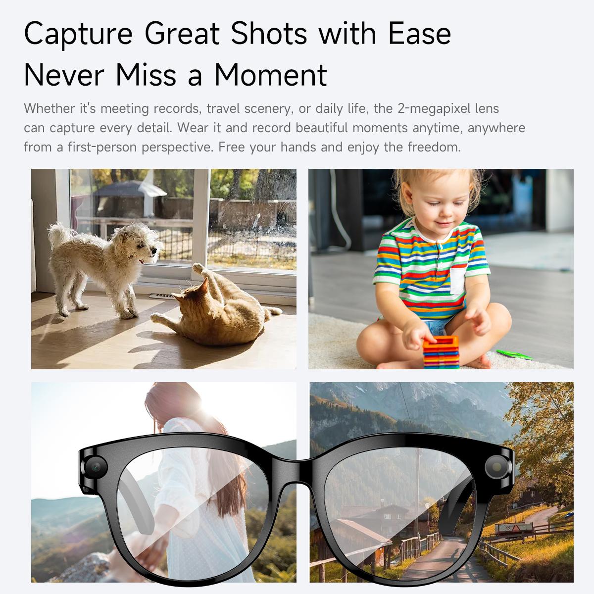 The Future of Technology: Exploring NEW AI Smart Glasses HD Camera LED light AI Translation Dialogue 290mAh Battery Meeting Video Record Outdoor Sports Sunglasses's Innovations