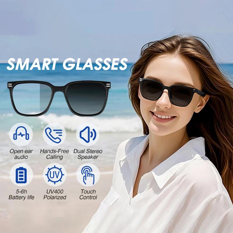 The Future of Technology: Exploring Anti Blue Light Smart Glasses UV Protection Photochromic Sunglasses Hands-Free Calls Audio Voice Assistant for Men Women's Innovations