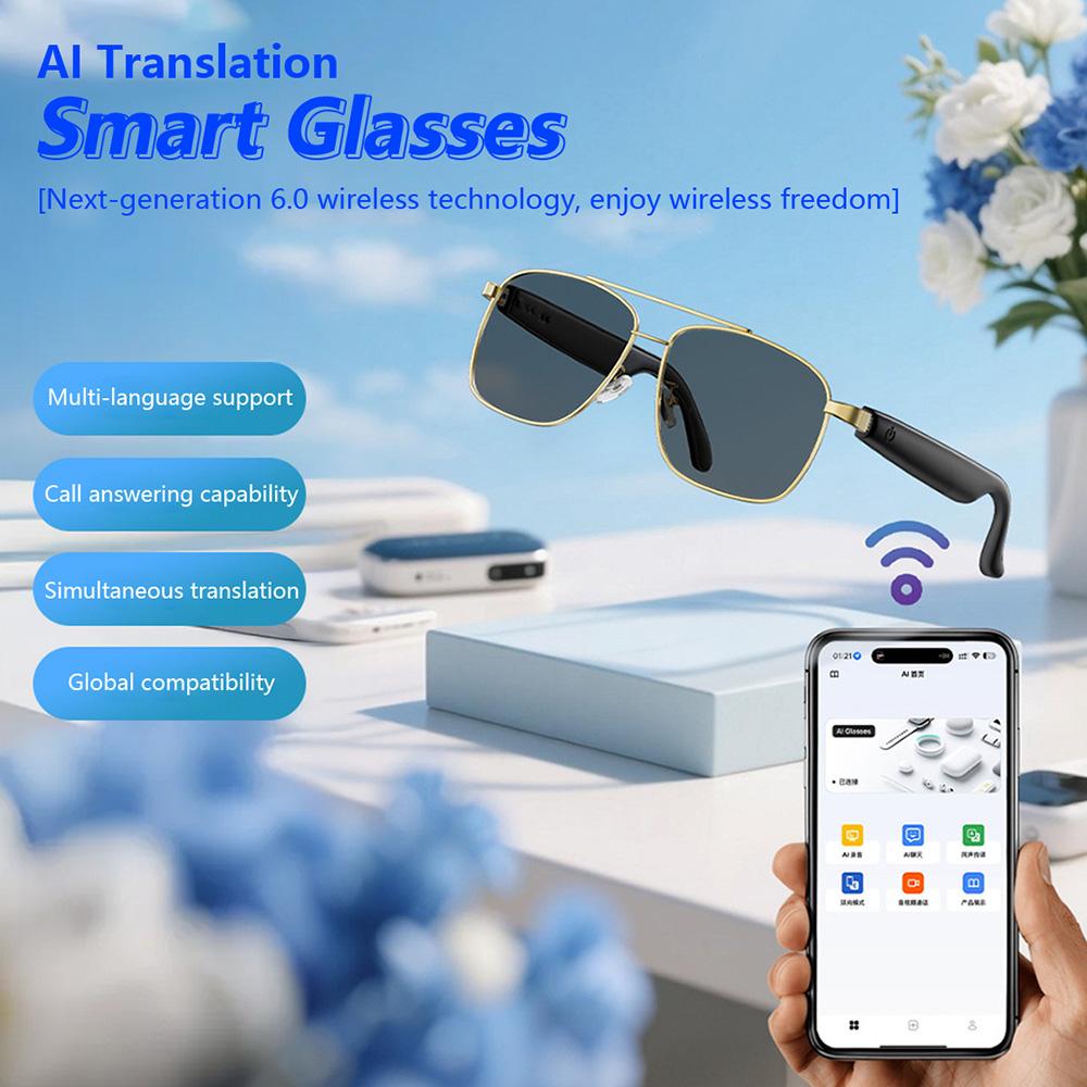 Real User Stories: How AI Smart Translation Glasses With Bluetooth Call Music Support Multiple Languages For Business Trips Travel Sunscreen Men Women Changed Their Lives