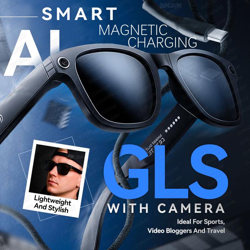 Discover the Revolutionary Features of AI smart glasses 8-megapixel recording video photography listening to music recognition answer translation waterproof Bluetooth