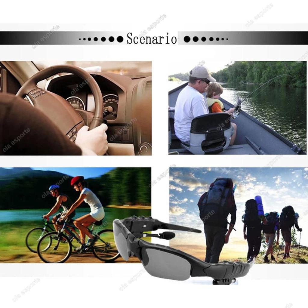 Sports Stereo Wireless Bluetooth Smart Glasses Call Cycling 5.0 Headset Phone Polarized Driving Sunglasses Riding Eyes Glasses